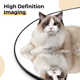 ABSWHLM 71"x30" Arched Mirror Full Length Large Mirror with Stand Aluminum Alloy Frame Floor Mirror for Living Room, Bedroom Hanging Standing or Leaning Wall-Mounted, Black