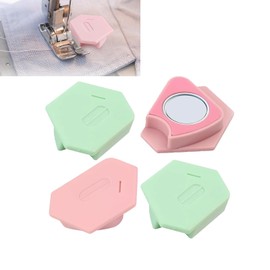 Carexult Magnetic Seam Guide, Magnetic Seam Guide, 4 Pieces, Mini Magnetic Seam Sewing Guide, Multifunctional Hem, Magnetic Seam Guide with Scale, Sewing Accessories for Sewing Machine