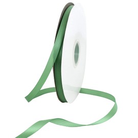 TONIFUL 3/8 Inch x 100yds Sage Green Satin Ribbon Thin Solid Fabric Ribbons Roll for Gift Wrapping Invitation Floral Hair Balloons Craft Sewing Party Wedding Popsicles Decoration Valentine's Day