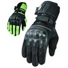 Texpeed Womens Motorcycle Waterproof Leather Gloves - Ladies Cordura Textile