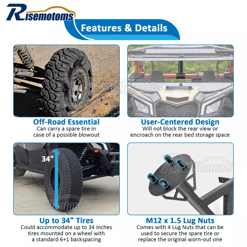 RI For Can Am Maverick X3 /Max /Turbo/R UTV Spare