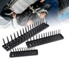 3PCS 1/4in 3/8in 1/2in Socket Holder Organizer Black Multifunctional Storage