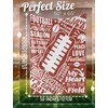 InnoBeta Football Gifts, Football Themed Flannel Throw Blankets for Football