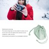PU Leather Drawstring Camera Bag, Waterproof PU Leather Drawstring Pouch