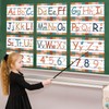 12 PCS Alphabet Bulletin Board Set Retro Groovy ABC Posters