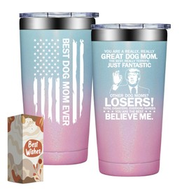 DOEARTE Dog Mom Gifts for Women - Mothers Day Gift for Dog Mom - Great Dogs Moms Gift Idea for Dogs Lover - 20oz Insulated Tumbler