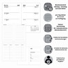 Pocket Calendar 2026 Diary Weekly Planner 2 Page View Hardcover