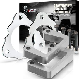 MZS Leveling Kit 2.5 Inch Front Upper+Lower Strut Spacers Lift Kit Compatible with 2007-2025 Silverado Sierra Yukon Suburban 1500 Tahoe/2007-2013 Avalanche 2WD 4WD Aluminum