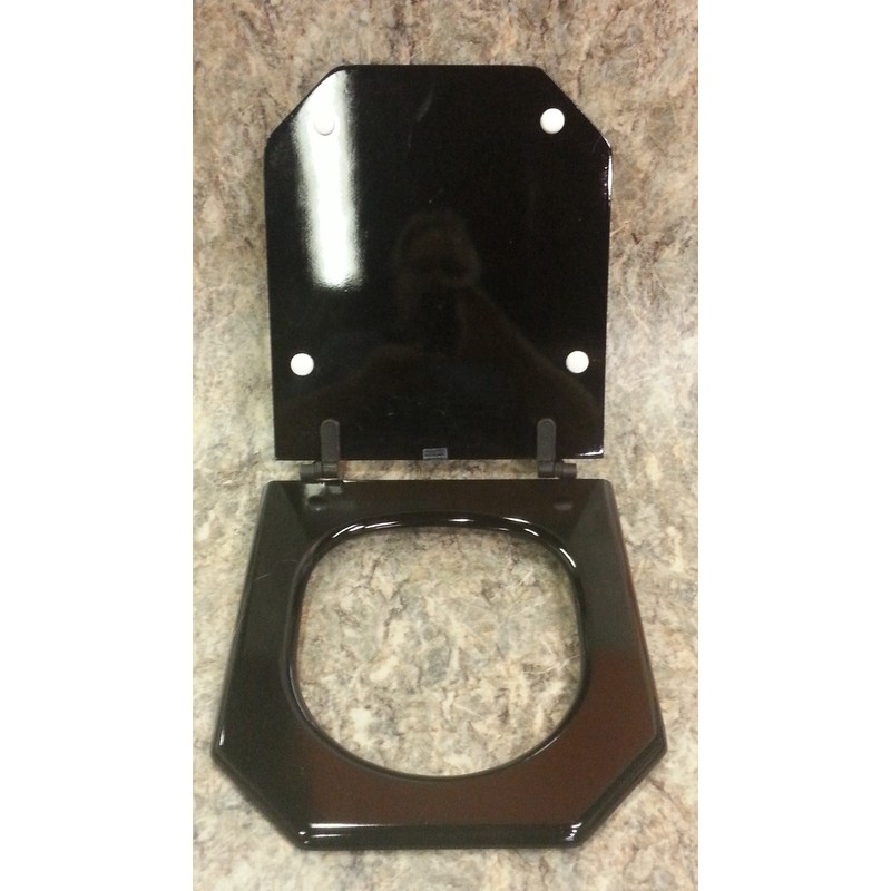 Eljer Tosca Incepa Atrium Black Toilet Seat