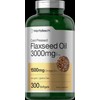 Horbäach Flaxseed Oil Softgels | 3000mg | 300 Count |