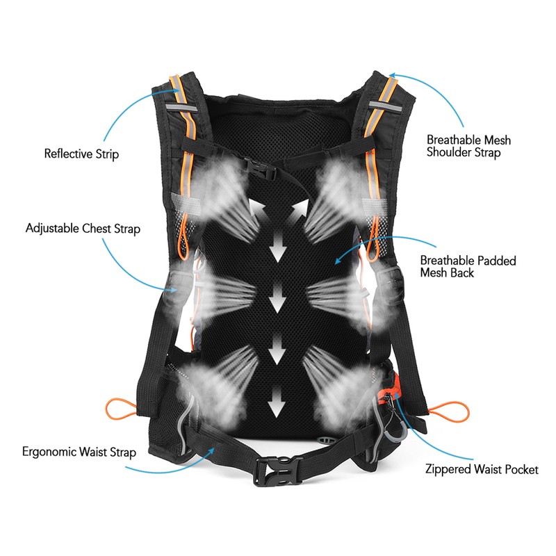 Foldable Cycle Backpack Lightweight Outdoor Sports Bike Riding Hydration Pack