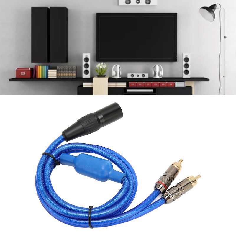 XLR Male to Dual RCA Sound Cable 3.3ft Stereo XLR