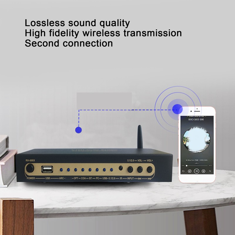 5.1 Channel Sound Decoder 192Khz/24Bit HD Multimedia Interface 4K ARC