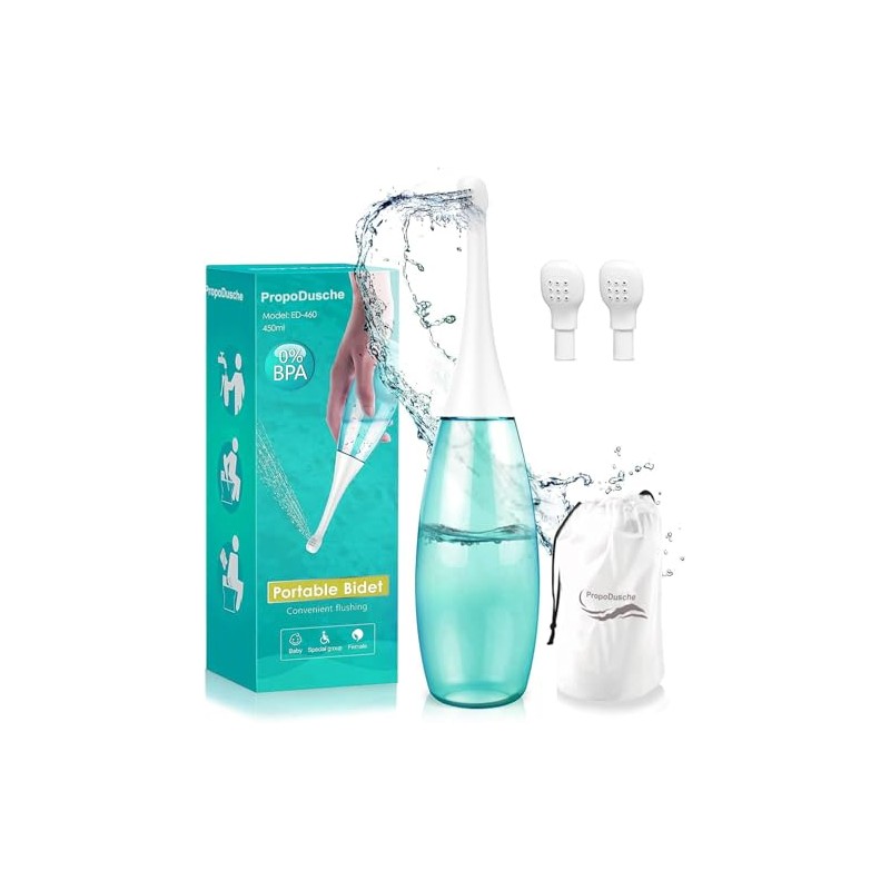 Peri Bottle Postparto 400Ml Herramienta De Limpieza Portátil - Verde,