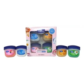 4 Bálsamos Frutales Labios Hidratante Tipo Vaselina Mini                                                                                              