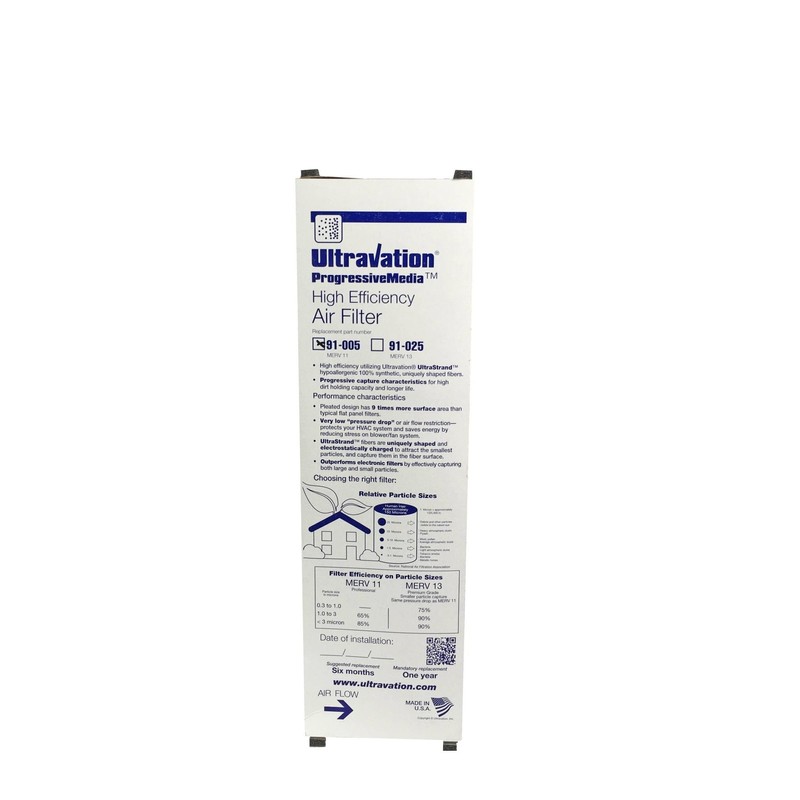 Ultravation 91-005 16x25x5 MERV 11 Air Filter
