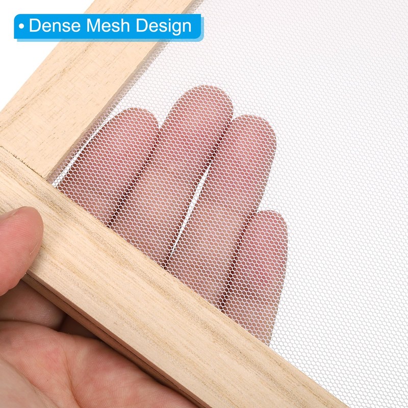 PATIKIL 34 x 25cm A4 Wooden Paper Making Screen Paper
