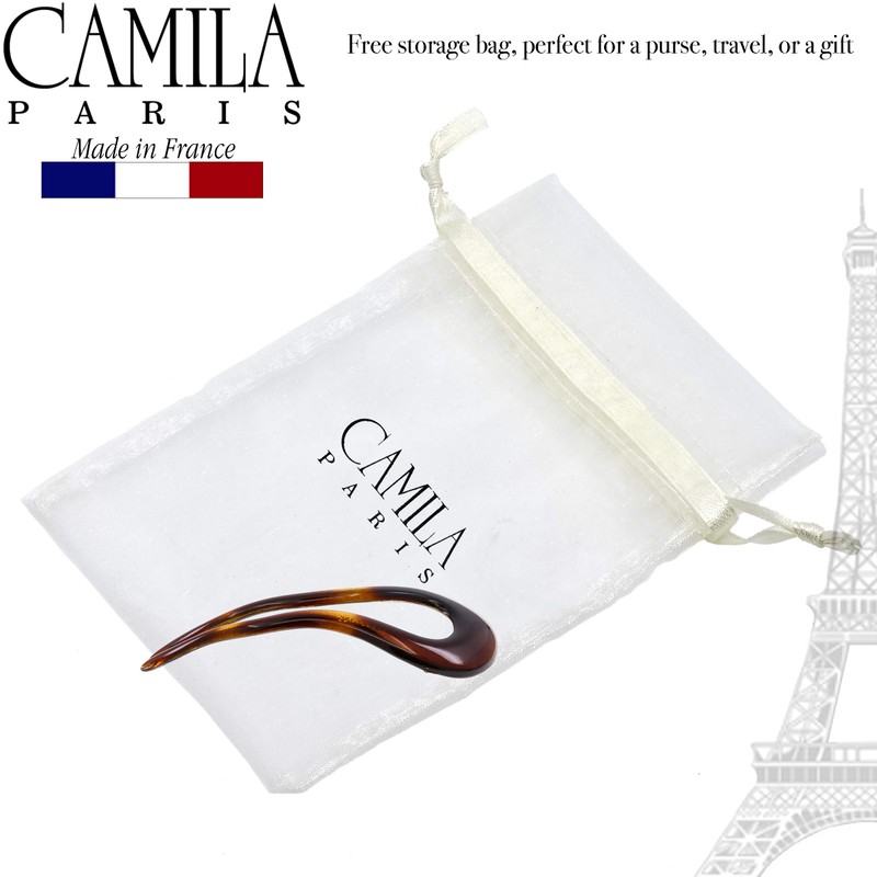 Camila Paris CP2639 French Twist Stick Clip Pins, Tortoise Shell,