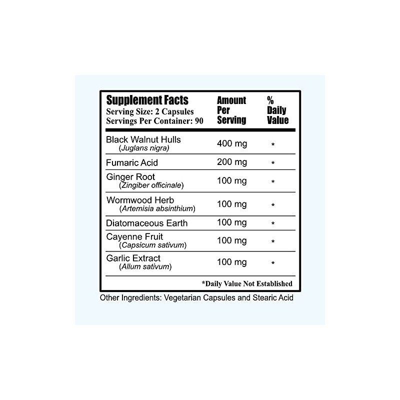 Daily para-Min™ (Black Walnut Hull, Fumaric Acid, Ginger Root, Wormwood