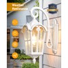 VIANIS White Porch Lights Outdoor, Outside Dusk to Dawn Light