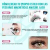 Kit De Pestañas Postizas Magnéticas Con Clip 2 Pares