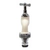 S&M COLORTAPS 590227 Adjustable Garden Tap ½ White with Automatic