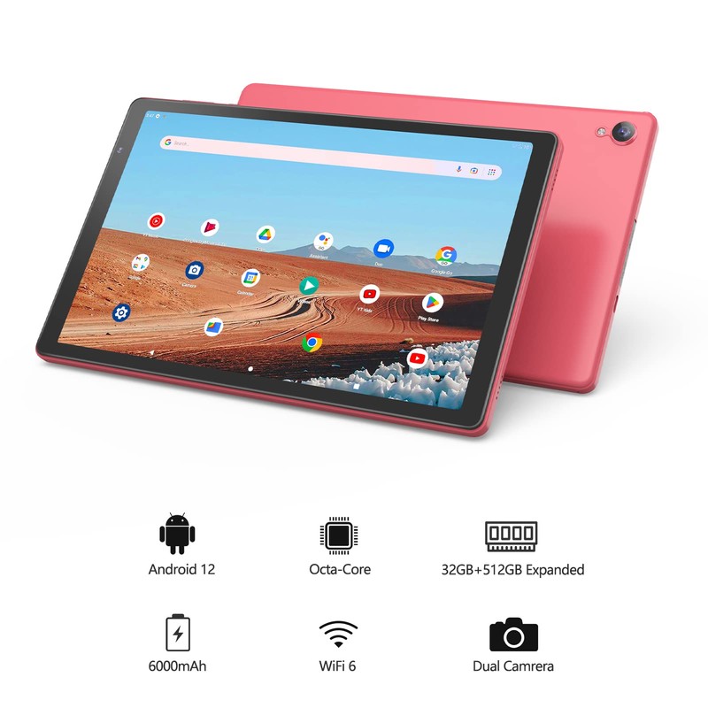 PRITOM 10 inch Android 12 Tablet,2GB RAM, 32GB ROM, 6000Mah,