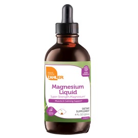 Zahler Magnesium Liquid Super-Strength Magnesium Muscle Calming Support, 4 FL OZ. Unflavored.