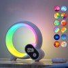 Sunrise Alarm Clock Q Shape White Digital Display 3 in