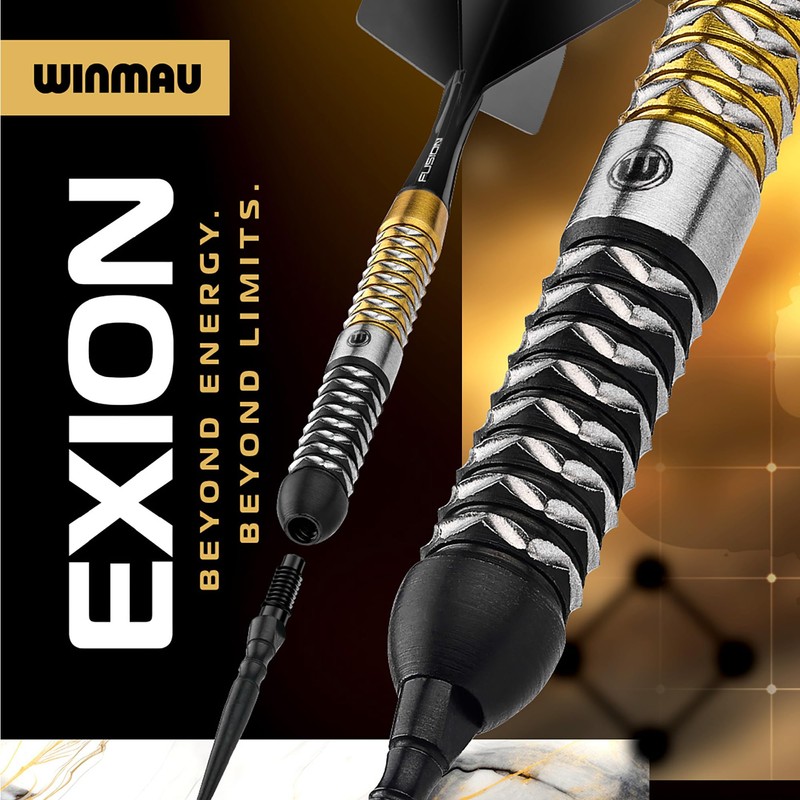 WINMAU Darts - Exion 24g Steel Tip Dart Set |