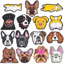 UNN Boys Girls Lovely Dogs Shoe Charms Men Women Cute Dog Mom Dog Dad Shoes Decorations Dogs-1
