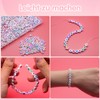 Liangding Letter Beads for Threading, 1100+ Pieces Colourful A-Z Alphabet