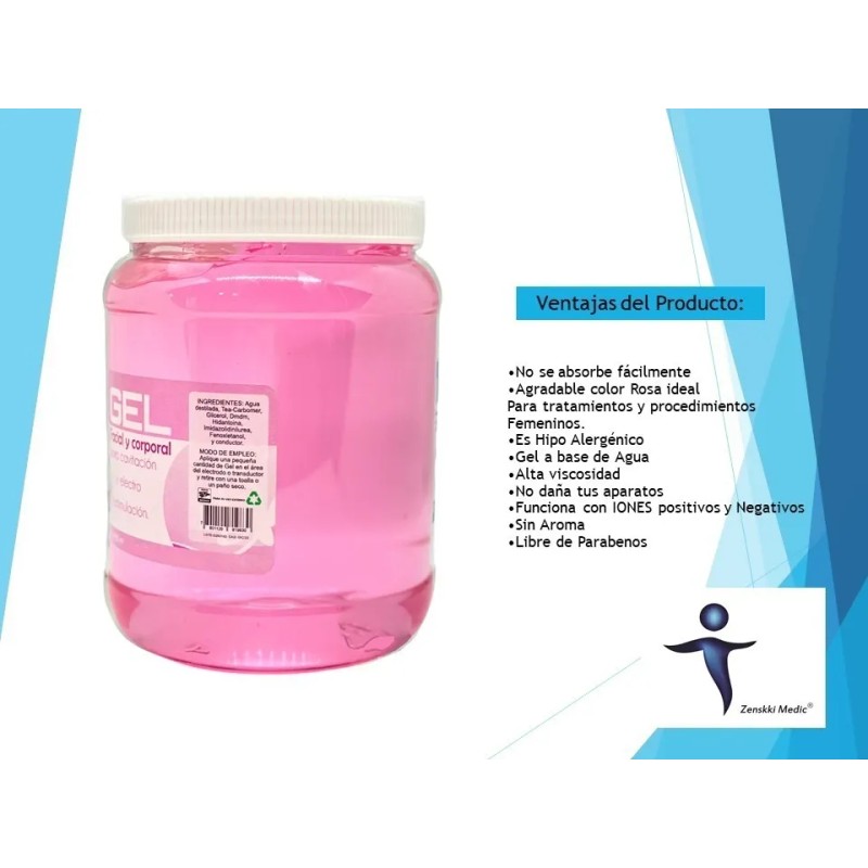 Gel Conductor Facial Y Corporal Lady Esp 1950ml Zenskki