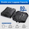Vacuum Bags for Travel with Wireless Pump, Revolutionary Reusable Compression
