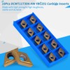 Akozon CNC Carbide Tips Inserts 10pcs Blade Cutter Lathe Lathe
