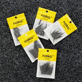 nako. Tungsten Skinny Drop Shot Weights, Fishing Weights, Fishing Sinkers kit for Drop Shot Rig (3/16 oz -10 Pack)