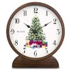Bulova B1866 Holiday Sounds Mantel Clock, Walnut Stain 9.5 x