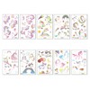10 Sheets Unicorn Temporary Tattoo Set, Temporary Tattoos, for Birthday
