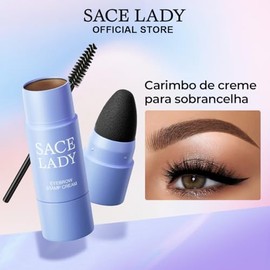 SACE LADY Cejas Gel para Cejas Waterproof，Crema para Cejas Larga Duración Smudge-Proof，3 Seconds Precision，Incluye Cepillo y 10 Plantillas Tono 03 Cen