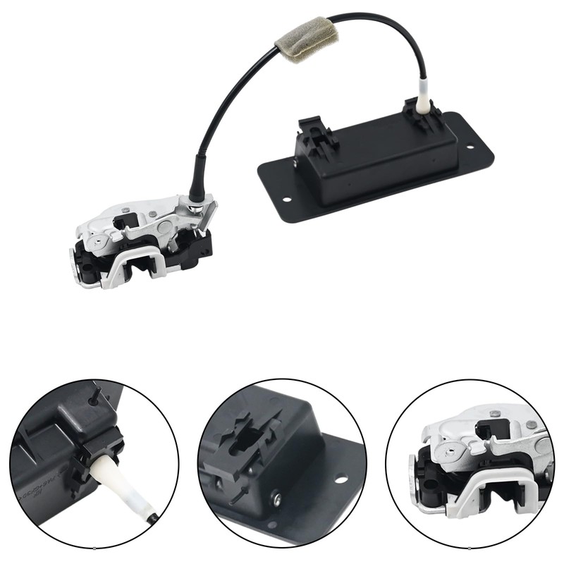 UOIENRT Rear Door Latch with Handle Left Driver Side Replacement