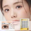 Hannie wish False Eyelashes, For Partial, Natural Bunch, 0.05 mm,