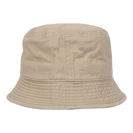 Newhattan Bucket Hat - Men's and Women's Hat, Solid Color, Brand Down Brim, Unisex, Simple Fashion Bucket Hat, Khaki, L–XL