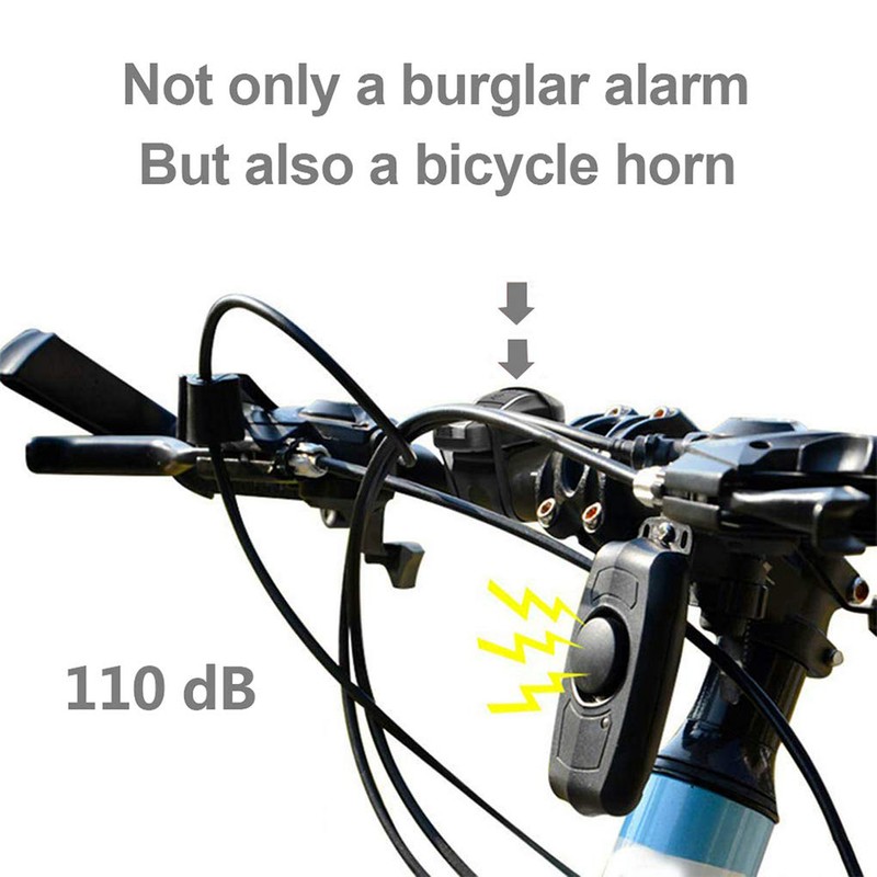 USB Rechargeable Anti Theft Bike Alarm Vibration Trigger Alarm with