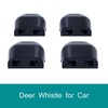 CITKOU 4Pcs Deer Whistles for Car Dual Construction Black