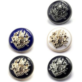 5 botones de metal para manualidades de ropa, accesorios de costura de primera calidad, botones para prendas y abrigos