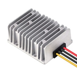 QJFCare DC/DC 12V to 24V Boost Converter 20A 480W Step Up Voltage Regulator Module Car Power Supply Voltage Transformer, Power Adapter Voltage Booster, for Golf Cart Car Truck Vehicle Boat Aluminum