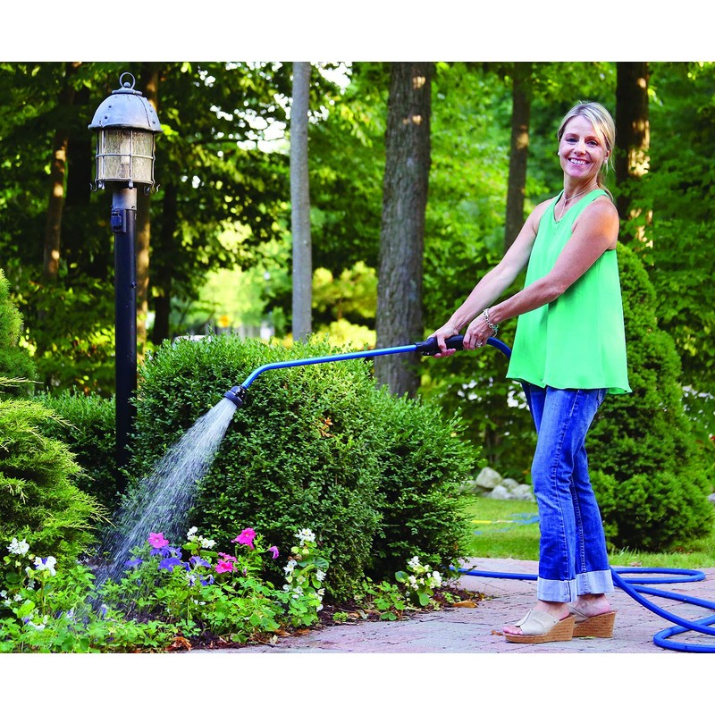 Dramm Touch-N-Flow Rain Wand – 30” Long, Blue – Full