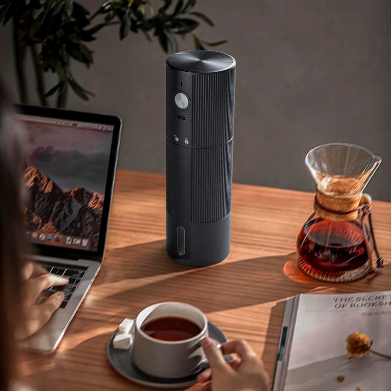 Electric Coffee Grinder Portable Conical Burr Coffee Grinder with 45