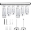 Aluminum Slide Check Rack with 2 Pcs Receipt Holder Spike
