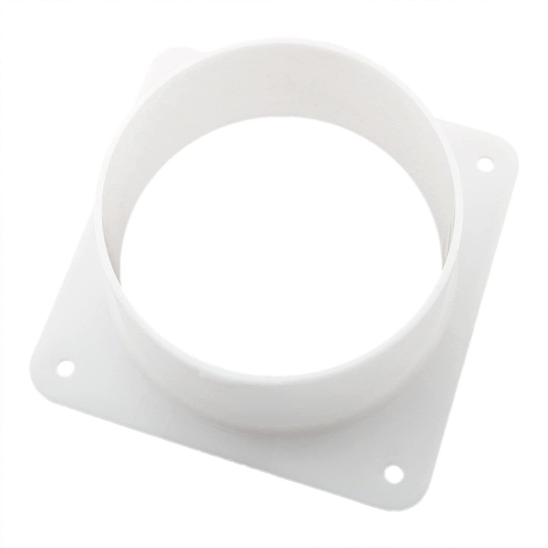 ZRM&E Plastic Air Duct Connector Flange Panel 4" Dryer Vent